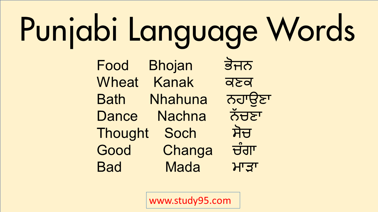 Beautiful Punjabi Words