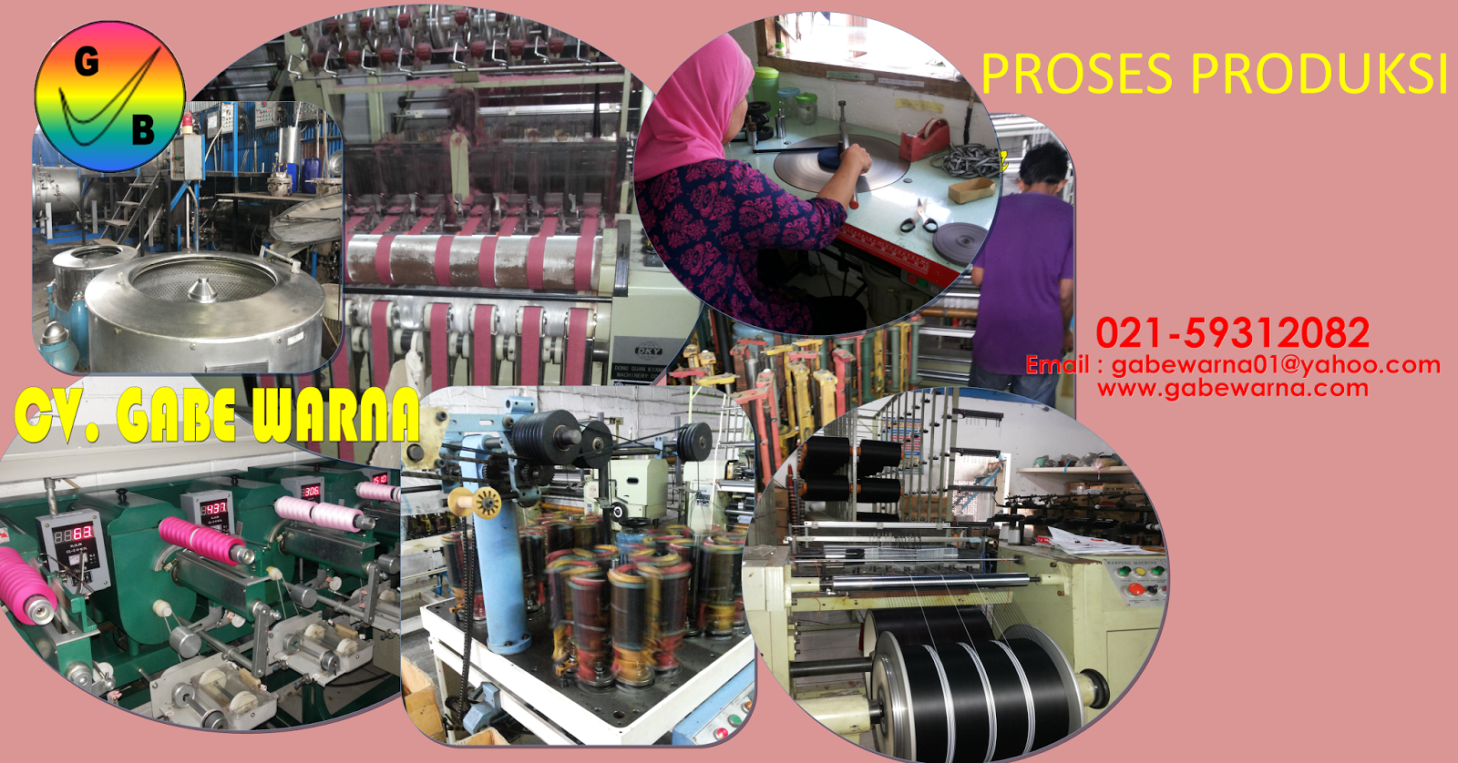 CV. GABE WARNA MESINMESIN PENDUKUNG PRODUKSI GARMENT