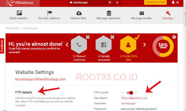 mengaktifkan FTP Client