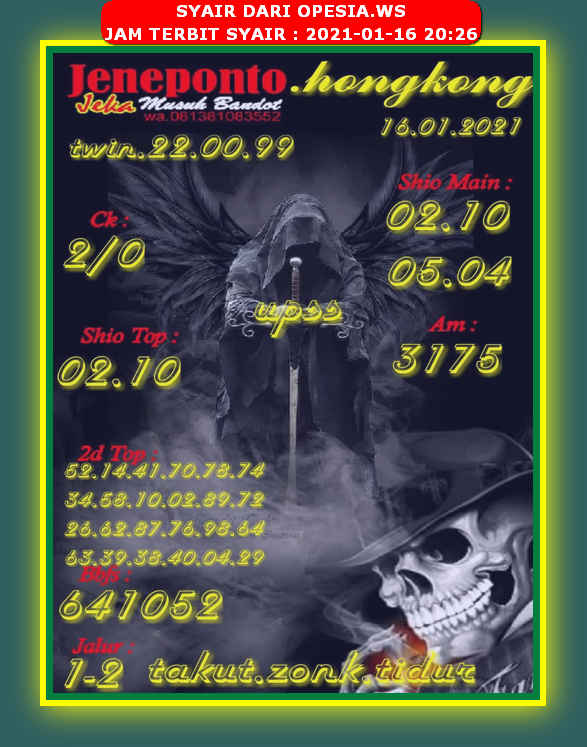 1 New Message Kode Syair Hongkong 16 Januari 2021 Forum Syair Togel Hongkong Singapura Sydney