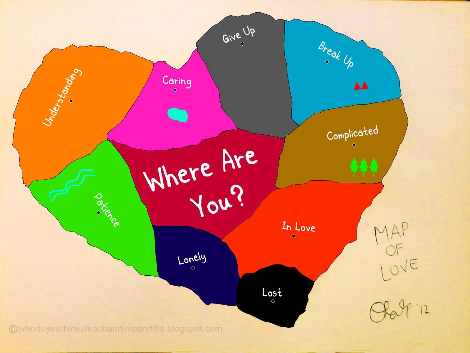 Love Map. Color where are you