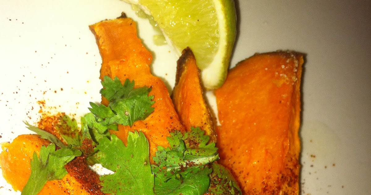 Vegan Food Porn Salted Sweet Potato Wedges With Chile Cilantro And Lime