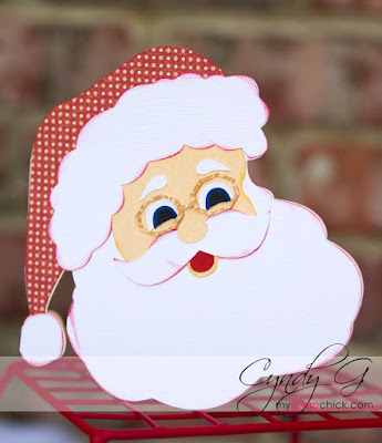Santa face card