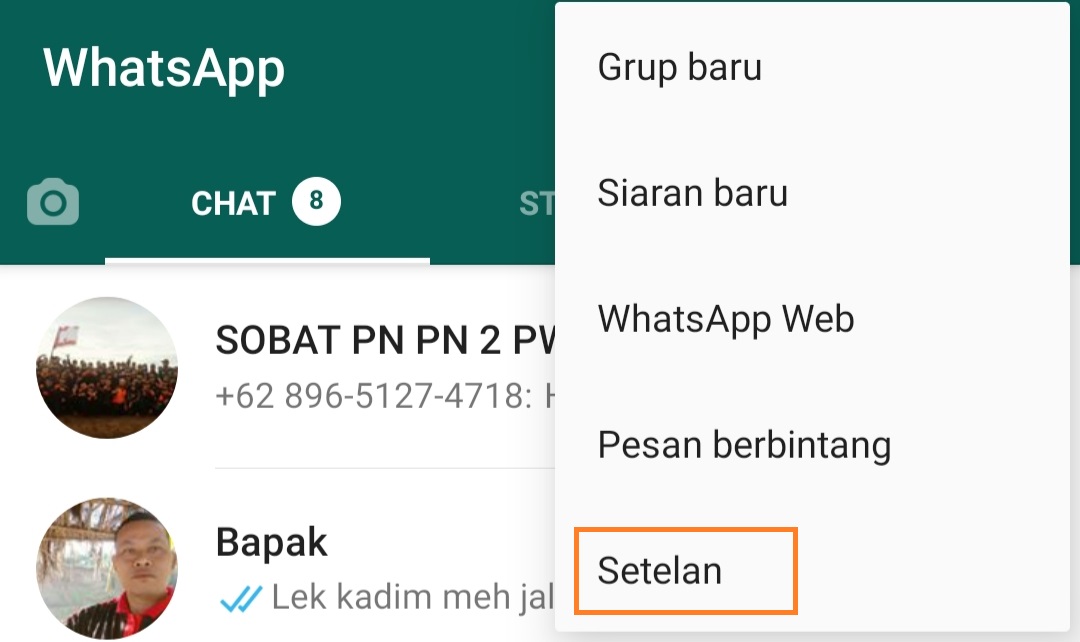 Cara Memindahkan akun whatsapp