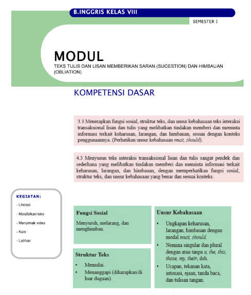 bahan ajar dan modul bahasa inggris ii bahan ajar dan modul bahasa inggris ii