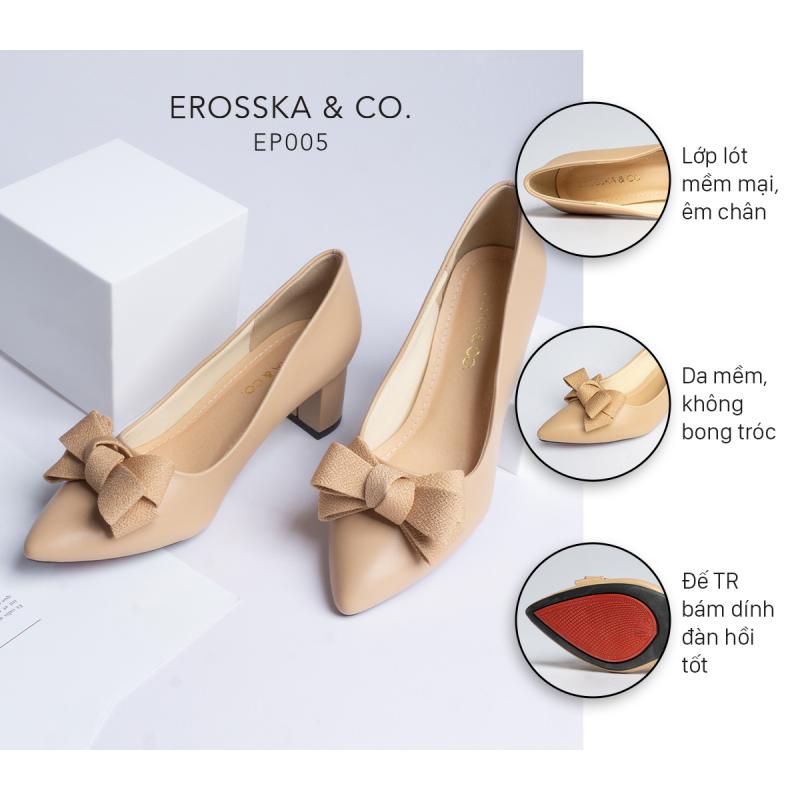 Giày cao gót Erosska thời trang mũi nhọn đính nơ điệu đà kiểu dáng cơ bản cao 5cm EP005 12 5ed37a0d913e3f35692afb6e 1639868445483 13133235 50a9 4326 addb 1f01f5f74e9d