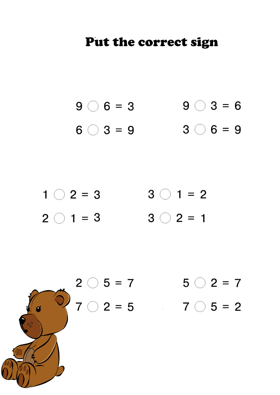 1st grade addition and subtraction free These printable 1st grade math