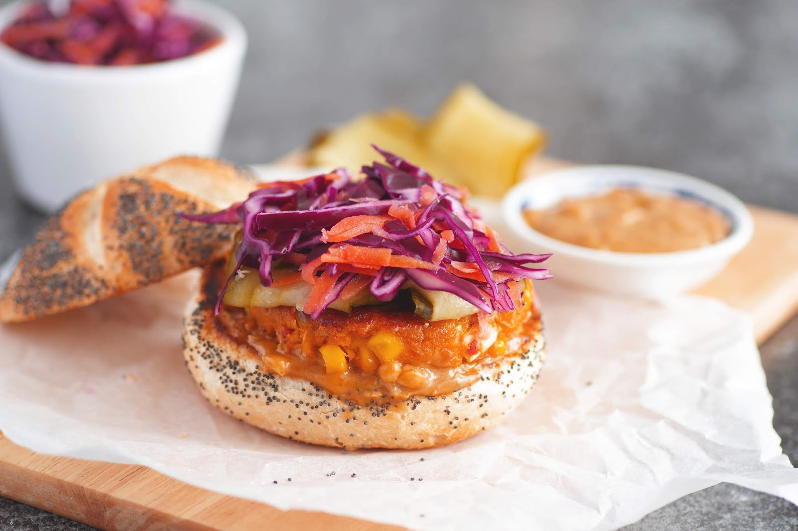 Thai Chickpea Burgers with Peanut Sauce Euphoric Vegan