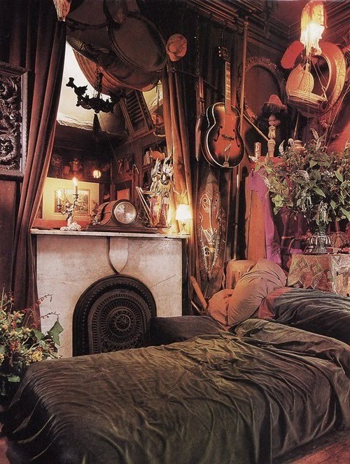  Boho Goth Bedroom 