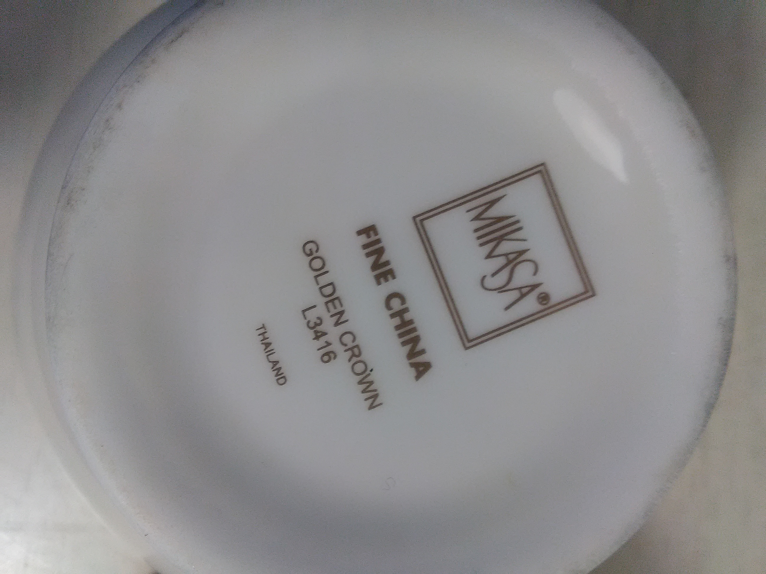 1990's Mikasa Bone China Gold Trim Coffee Tea Cups Pair