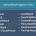 ActionResult types in mvc