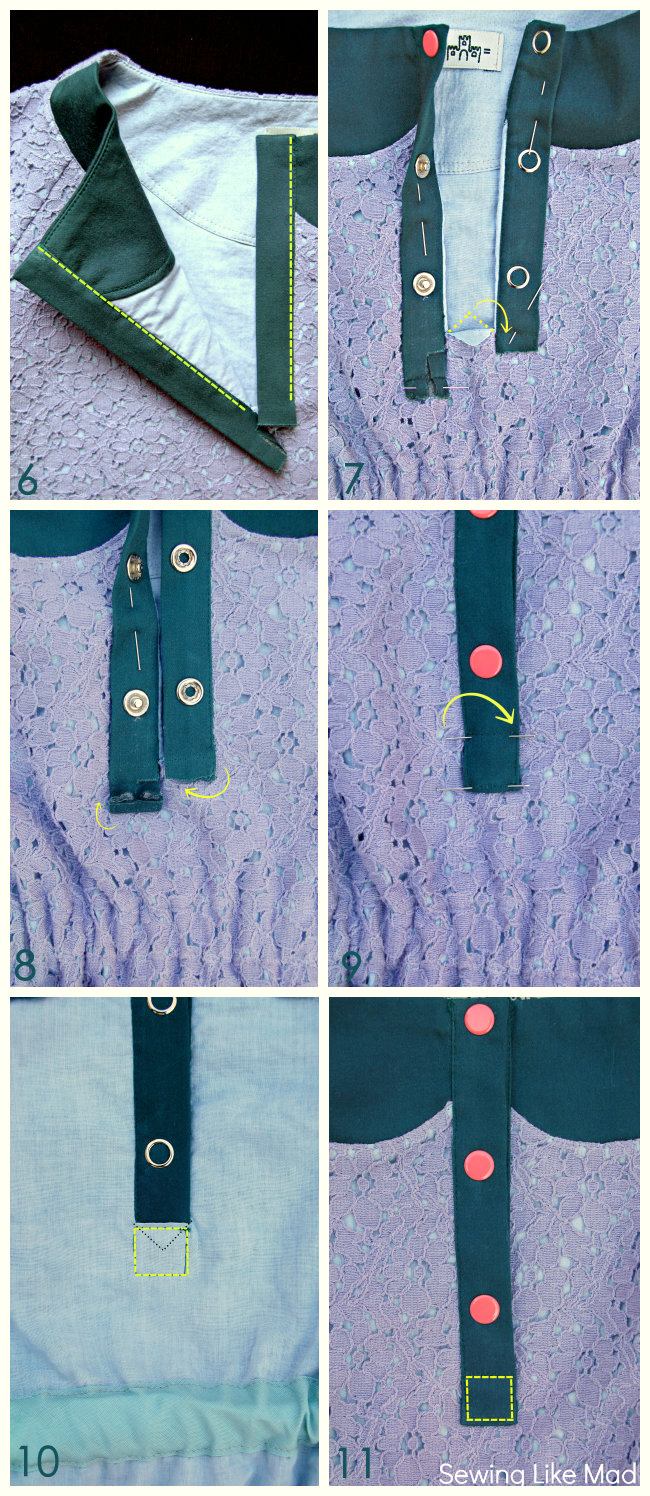 Sewing Like Mad What would Celina do? + Classic Button Placket Tutorial.