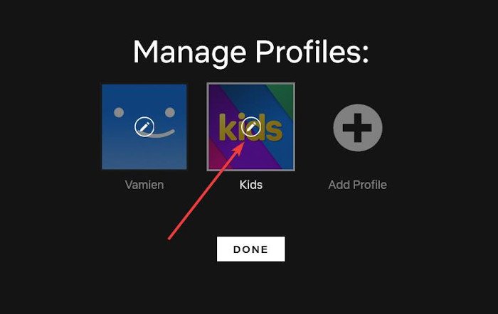 Afzonderlijke Netflix-profielen maken