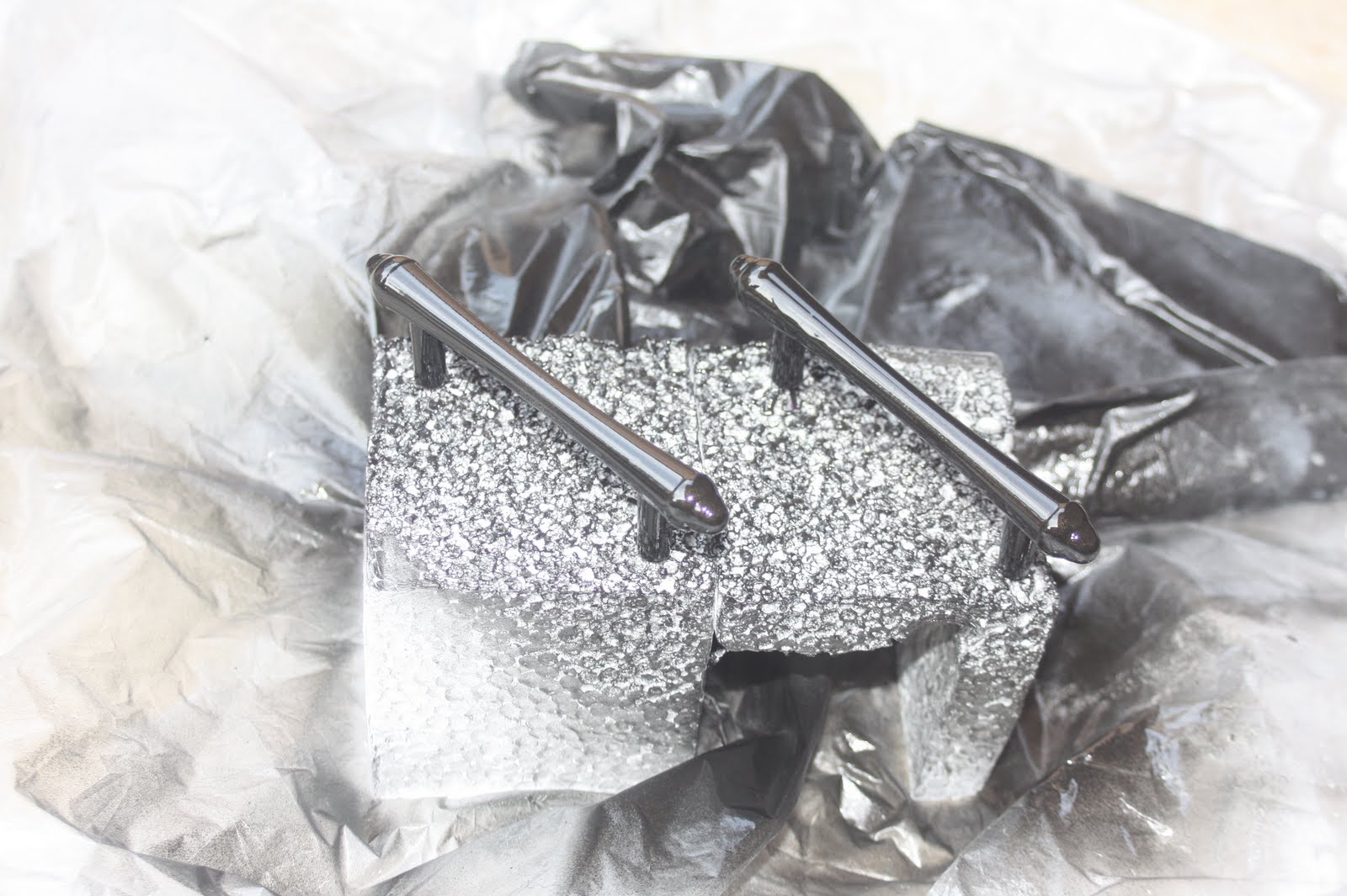 love + d.i.y. a home improvement diary. Spray Painting Bathroom Hardware