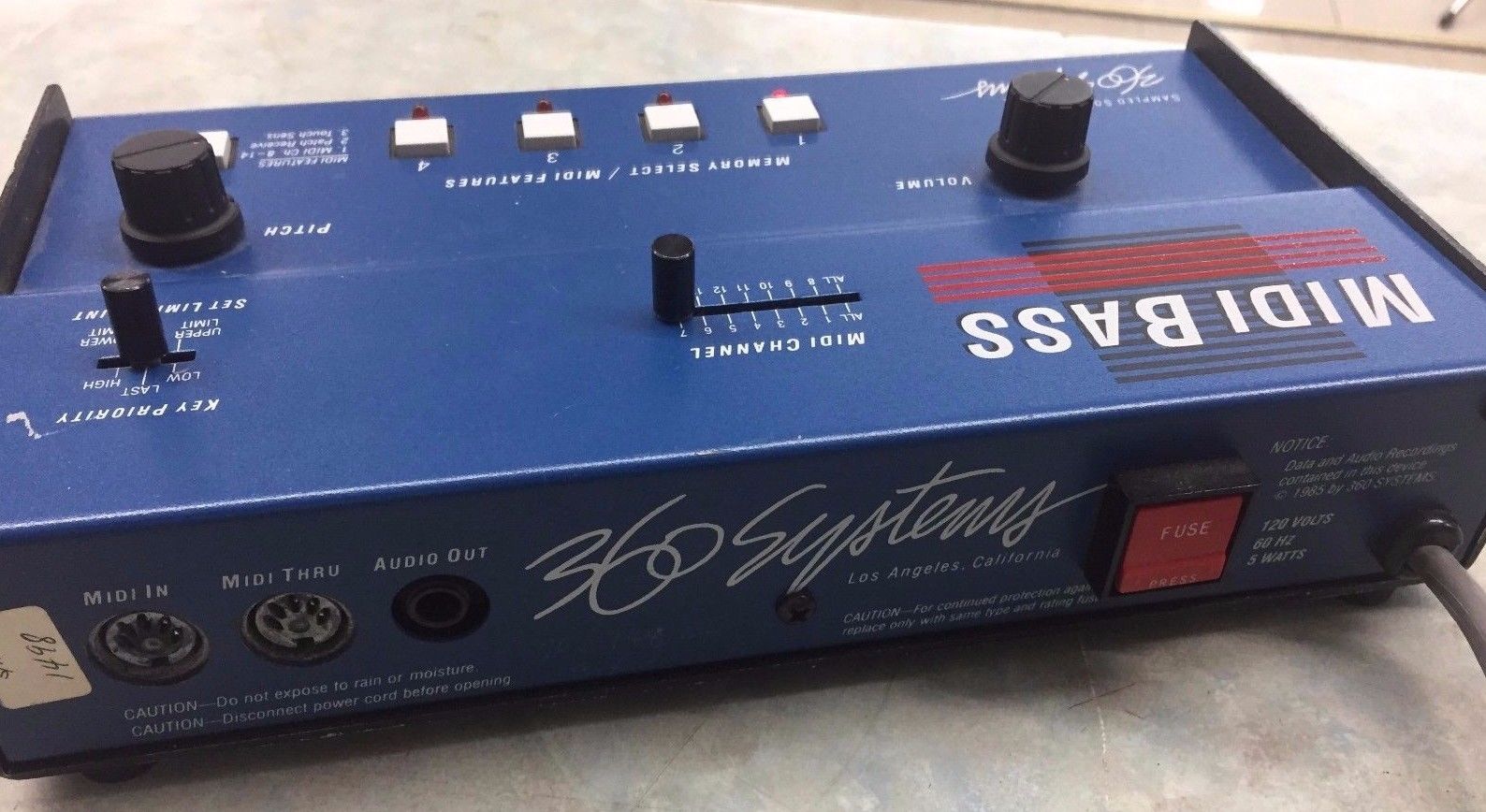 MATRIXSYNTH 360 Systems Midi Bass Synth Module