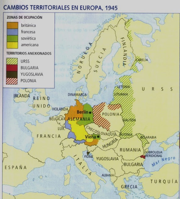 Arriba 40+ imagen cambios territoriales en europa despues de la segunda guerra mundial