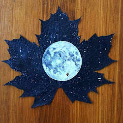 leaves maple paintings painting leaf canvas artist ozock boredpanda canvases uses painted box became left bored panda autumn projects easy