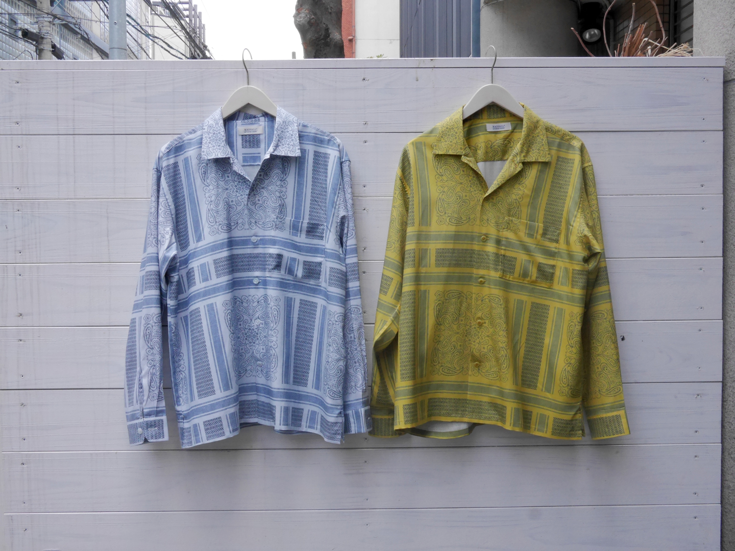 NEW RADIALL ラディアル MONTE CARLO - OPEN COLLARED SHIRT L S