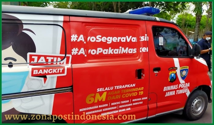 Mobil Vaksin Presisi Polres Sampang, Siap Melayani Vaksinasi Covid-19 Masyarakat Kota Sampai Pelosok Desa