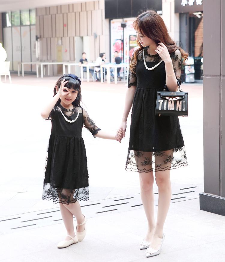 20 Baju Dress Korea Style untuk Ibu dan Anak Perempuan 