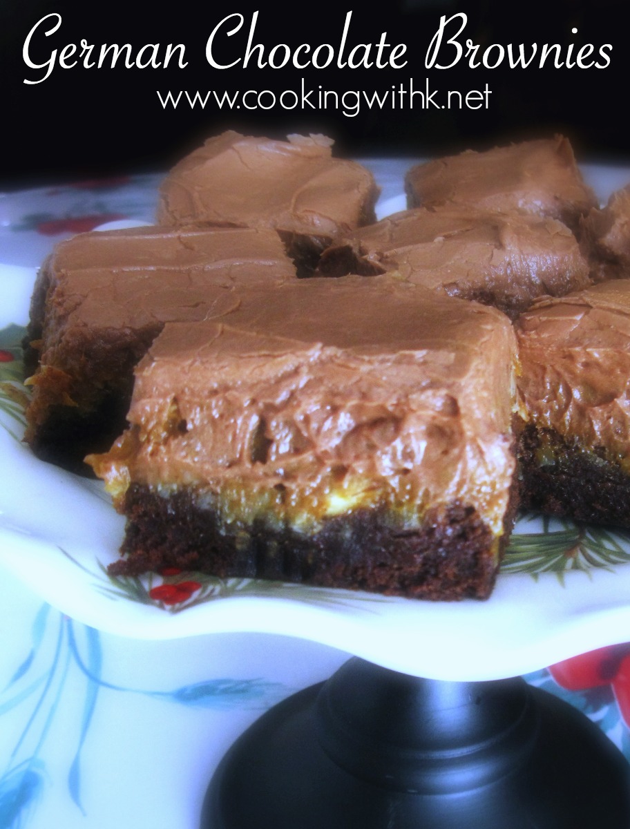 Decadent German Chocolate Brownies