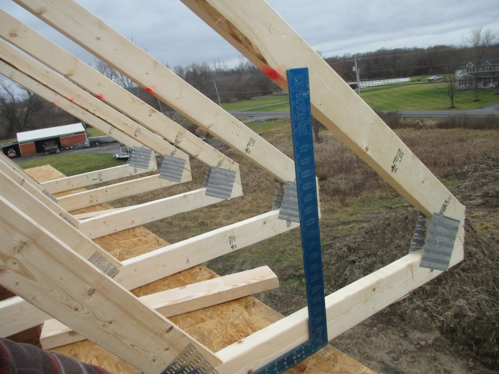 Rochester Passive House: Trusses and Roof Structure