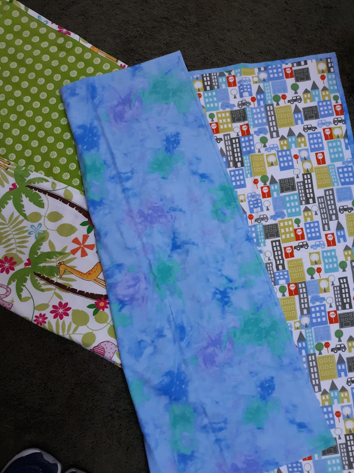 Double Flannel Receiving blankets with back to front binding