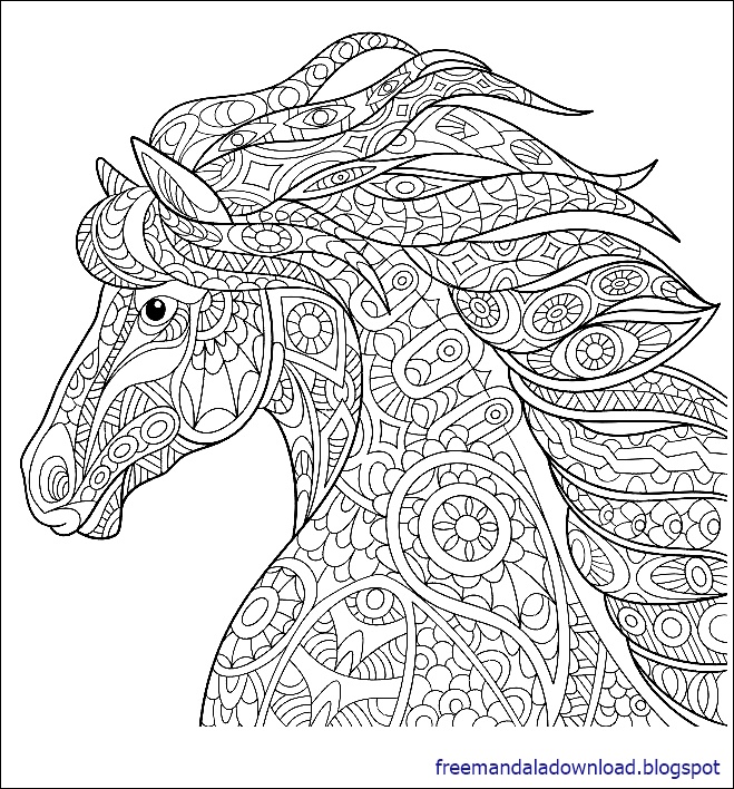 pferde ausmalbilder mandala  28 images  malvorlagen