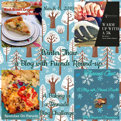 Blog With Friends, a multi-blogger project based post incorporating a theme, Winter Thaw. | Graphic by Jules of The Bergham Chronicles | Featured on www.BakingInATornado.com