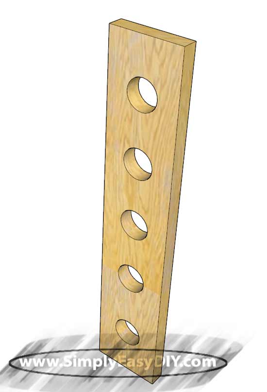 Simply Easy DIY DIY Vertical Wine Rack