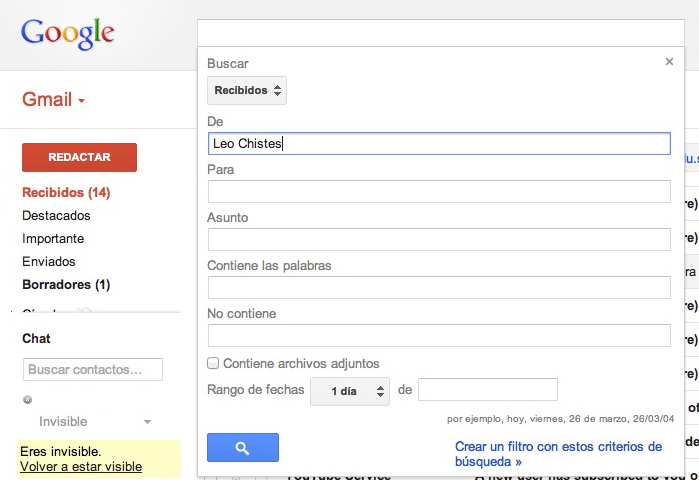 Modales sentido común protesta Esto es Google: Automaticen su bandeja de entrada de Gmail con filtros  personalizados