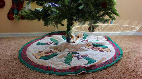 Simply Easy DIY: DIY Rustic Christmas Tree Base