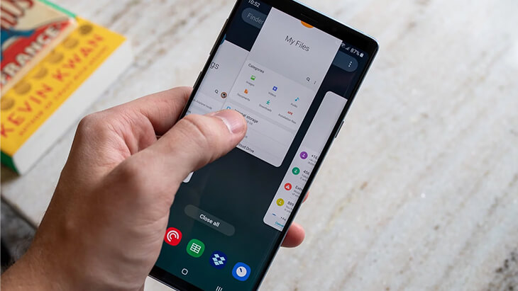 multitarea samsung galaxy note 9