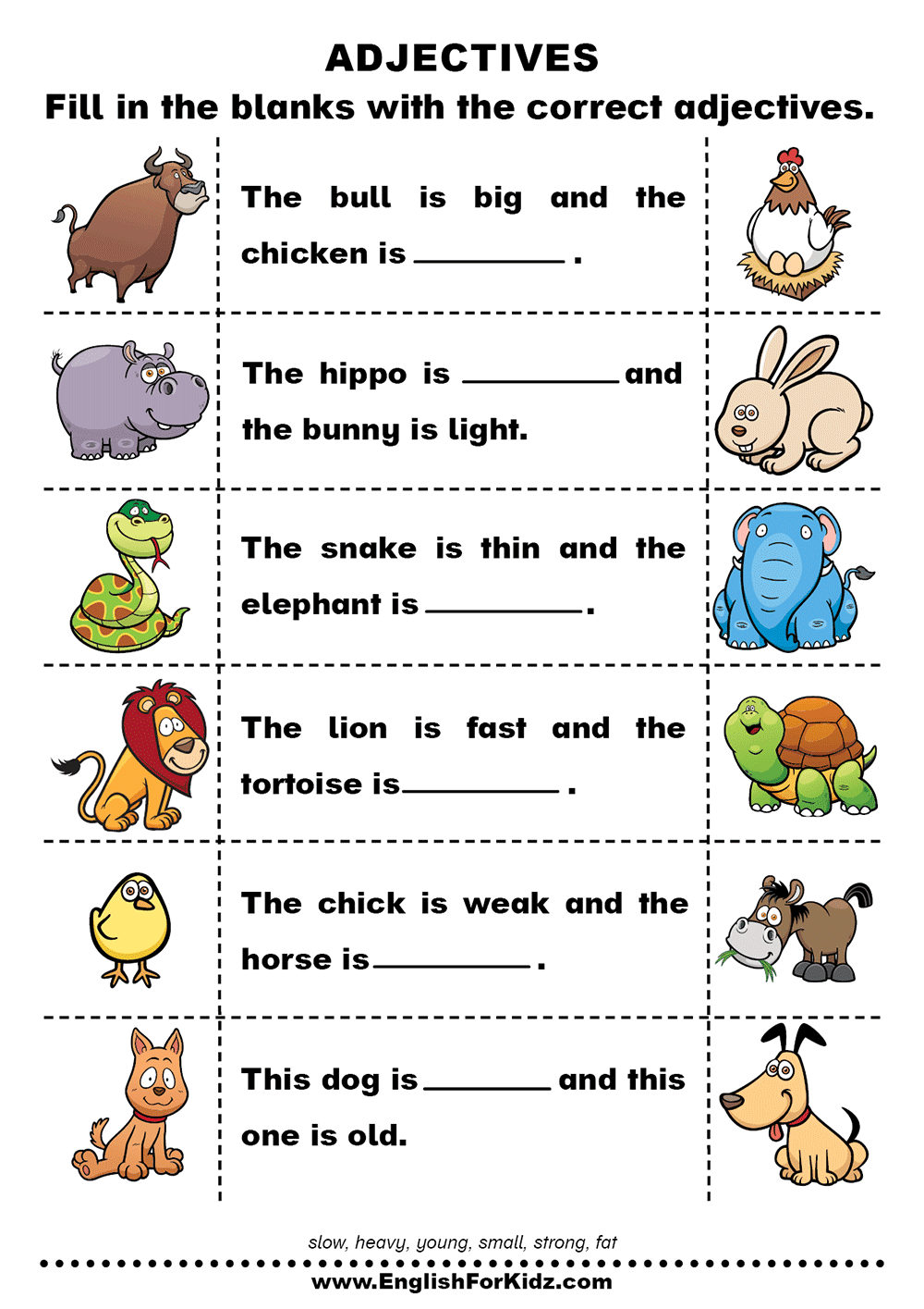 adjectives-worksheets-and-exercises