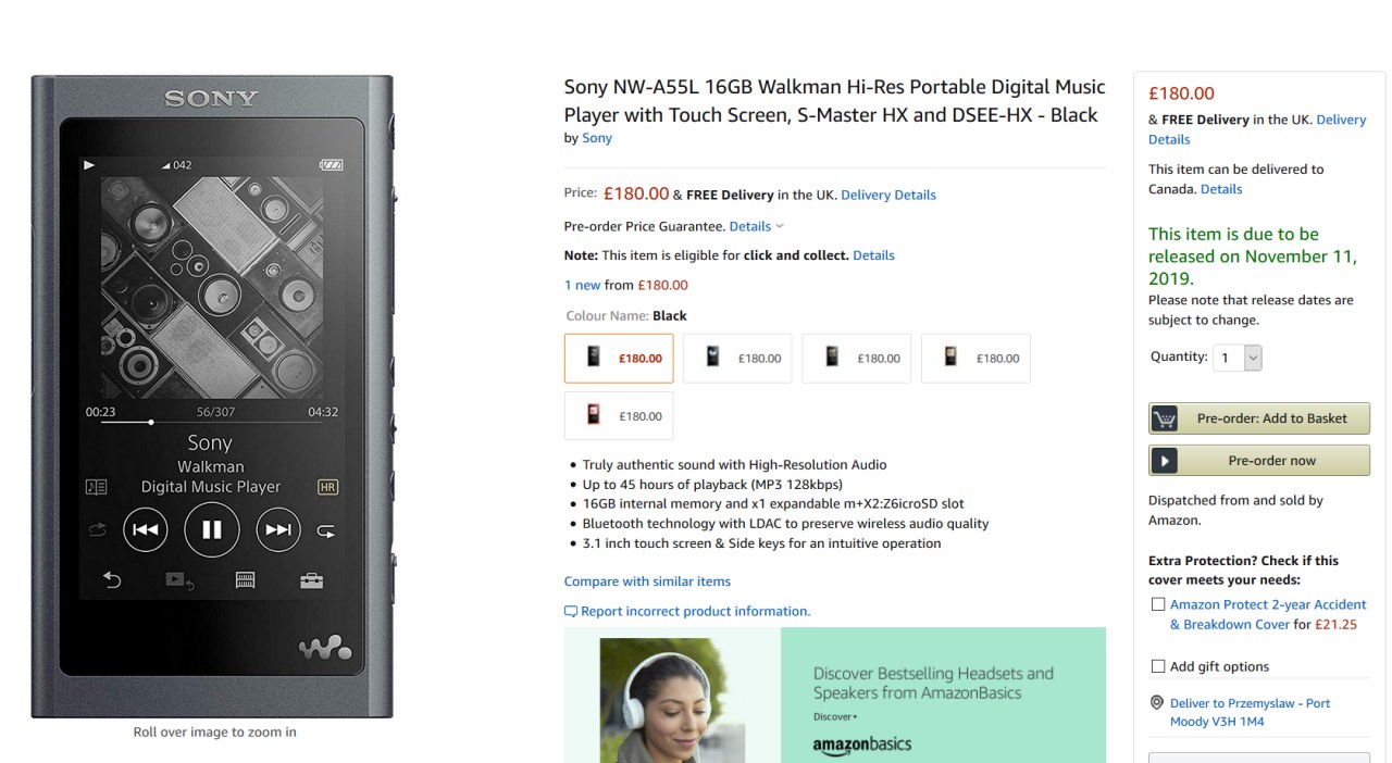 The Walkman Blog: Sony to launch NW AL Walkman in Europe Update