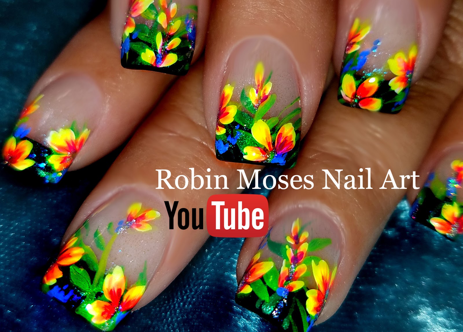 10. Spring Flower Nail Tutorial - wide 1