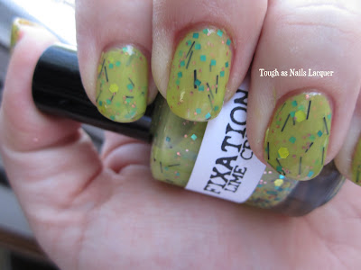 Tough As Nails Lacquer: Fixation Polish: Lime Crush