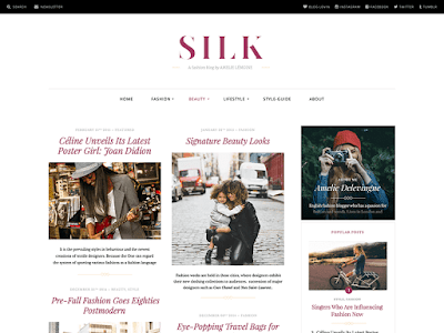 Silk Wordpress Theme Silk Free Magazine Wordpress Theme