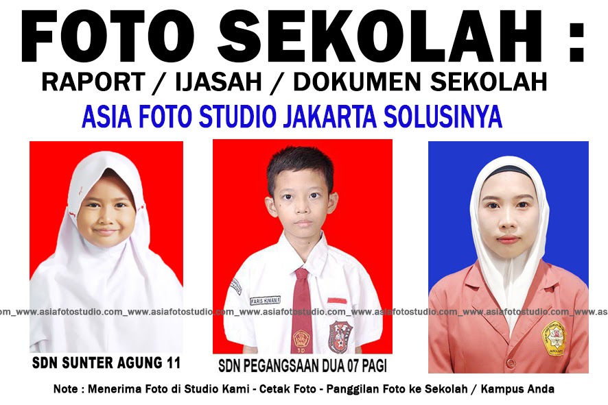 CETAK FOTO SISWA untuk SEKOLAH Tempat Pas Foto di Kelapa Gading