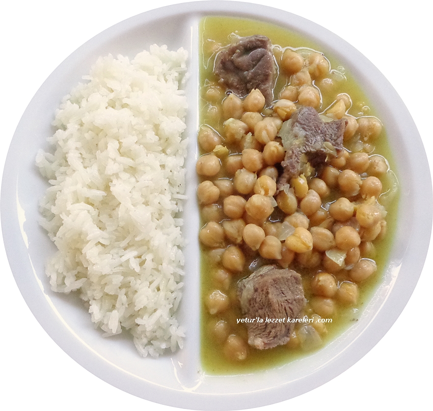 lokanta usulü etli nohut