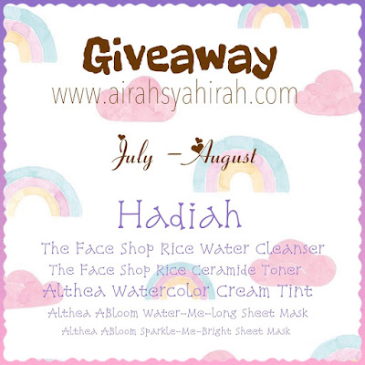 Skin Care Giveaway by Airah Syahirah