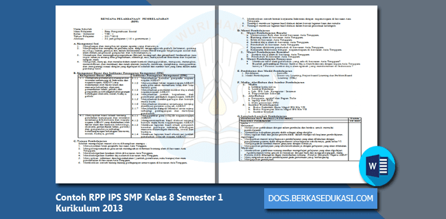 Contoh Rpp Ips Smp Kelas 8 Semester 1 Kurikulum 2013 Tahun 2019 2020 Dokumen Berkas Edukasi