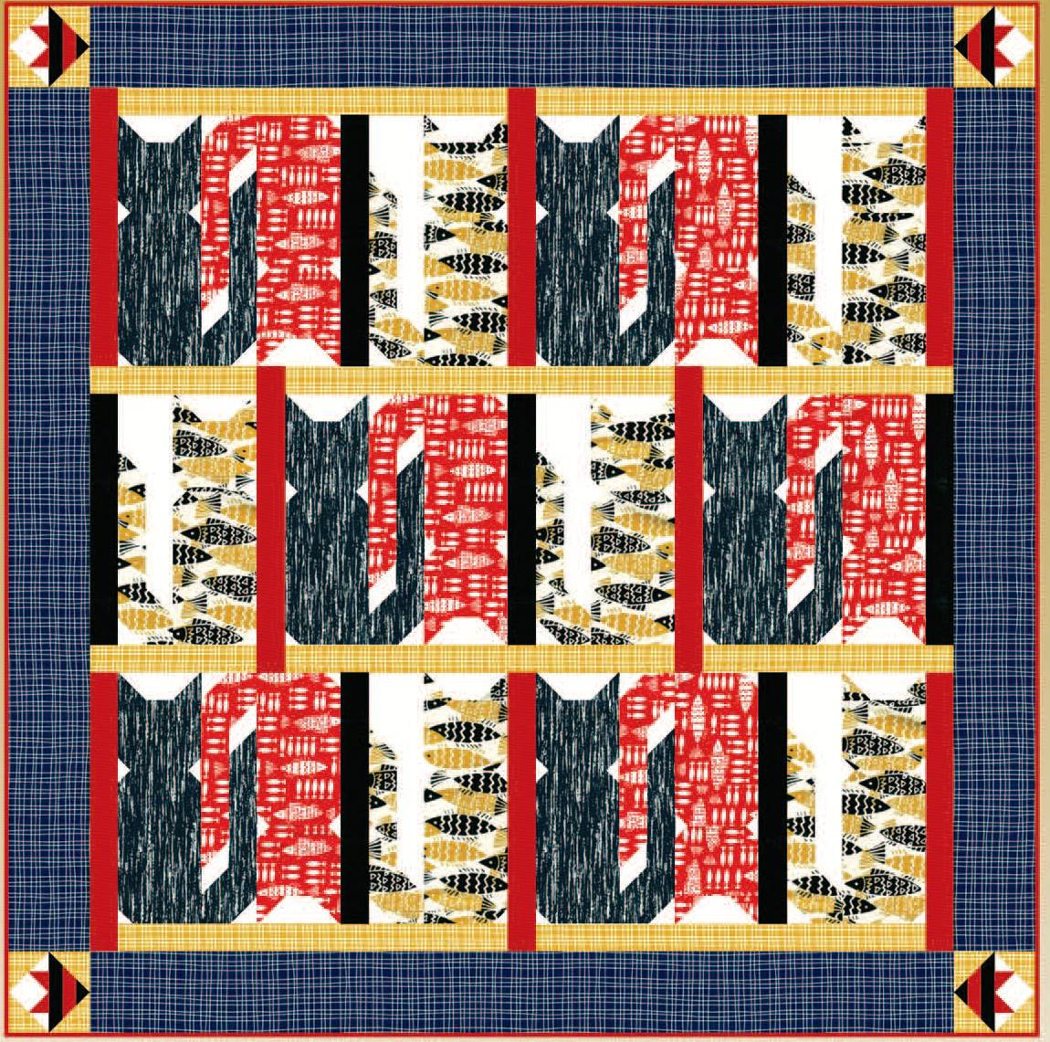 Quilt Inspiration Free pattern day Cat and Dog quilts!