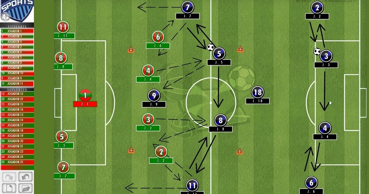 Futebol Tático Treinamento para linha de quatro Futebol Tático Treinamento para linha de quatro