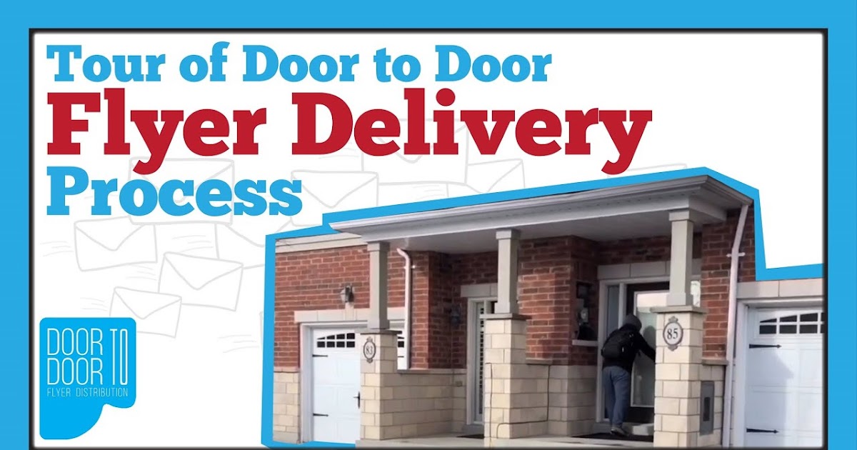 Door to door flyer distribution