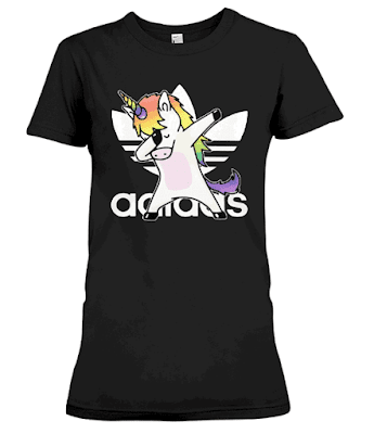 Unicorn Dabbing Adidas T Shirt 