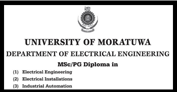 Postgraduate Courses - Electrical Engineering (Moratuwa university)