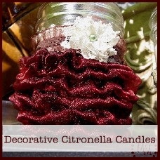 decorative citronella candles