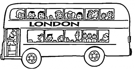 mewarnai gambar bus