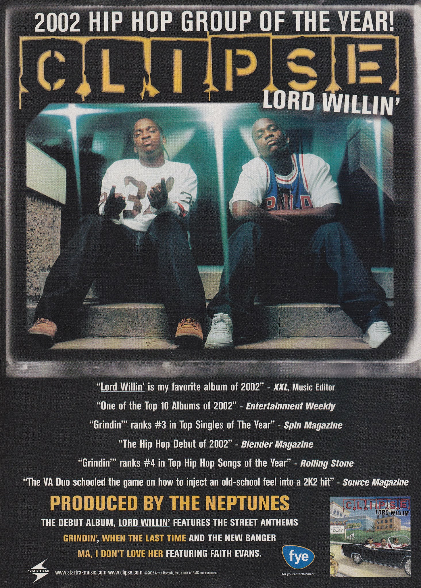 DatHipHopLife Clipse Lord Willin Poster